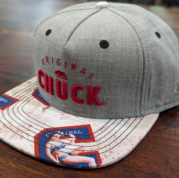 New Original Chuck Pin-up Girl Hat Baseball Cap Flat Brim Adjustable - Picture 1 of 7
